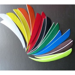 Plumes naturelles 4" unies Paraboliques  Bearpaw