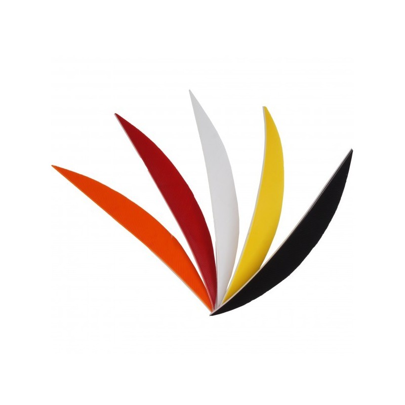 Plumes naturelles 4" banane unies    BEARPAW