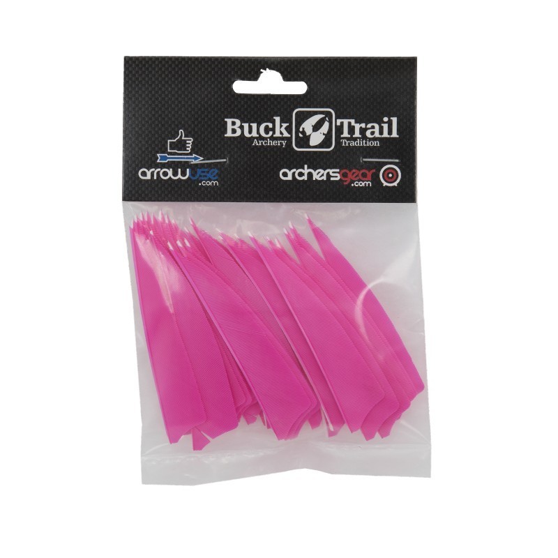 Plumes naturelles 3" shield  "buck-trail"