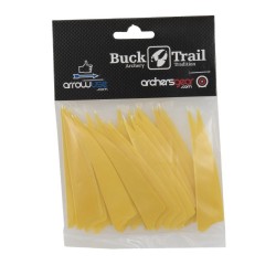 Plumes naturelles 3" shield  "buck-trail"