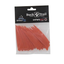 Plumes naturelles 3" shield  "buck-trail"