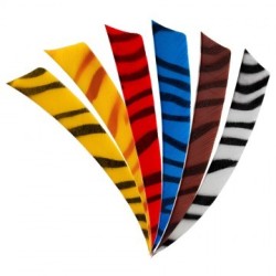 Plumes 5" shield zébrées  bearpaw