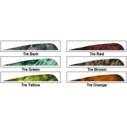 plumes naturelles paraboliques 4" "camo"